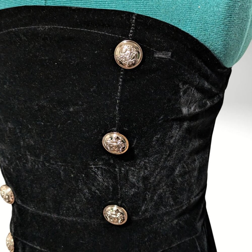 NWT Super Adorable Sailor Strapless Velvet Romper Size S/M - Picture 4 of 9